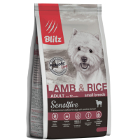 Blitz Sensitive Lamb & Rice Small Breeds для собак малых пород с ягненком и рисом