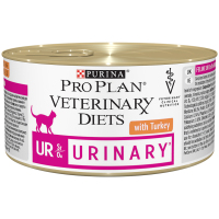 Pro Plan Veterinary Diets UR Urinary при мочекаменной болезни с индейкой, для кошек, 195 грамм