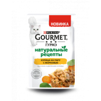 Gourmet Натуральные рецепты. Курица на пару с морковью, 75 г