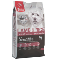Blitz Sensitive Lamb & Rice Small Breeds для собак малых пород, с ягненком и рисом, 1 кг