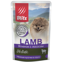Blitz Holistic Lamb & Salmon Small Breeds для собак малых пород, ягнёнок с лососем в соусе, 85 г
