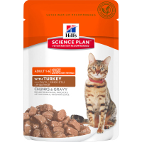 Hill's Science Plan Optimal Care для кошек с индейкой, пауч, 85 грамм