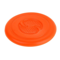 "ДогЛайк"Летающая тарелка-фрисби, средняя, оранжевая