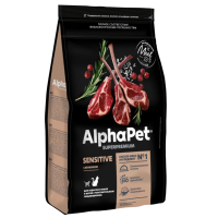  AlphaPet Superpremium для кошек с чувствительным пищеварением, c ягненком