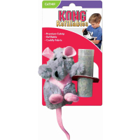 KONG игрушка для кошек "Крыса" с тубом кошачьей мяты