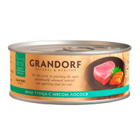 Grandorf Tuna & Salmon для кошек беззерновой, филе тунца с мясом лосося, 70 г