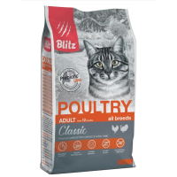 Blitz Classic Poultry Сухой для кошек с домашней птицей