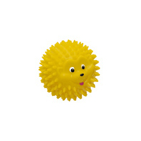 Tappi игрушка для собак "Мю", мяч - ежик, желтый, диаметр 8 см