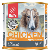 Blitz Classic Chicken & Rice для собак, курица с рисом, 400 г