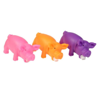 ПИЖОН Игрушка хрюкающая "Веселая свинья", 15 см микс цветов