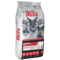 Blitz Classic Chicken Сухой корм для кошек с курицей, 1 кг