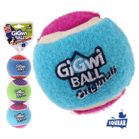 GiGwi Игрушка для собак Три мяча с пищалкой 8см