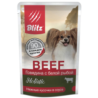 Blitz Holistic Beef&White Fish Small Breeds для собак малых пород, говядина с белой рыбой, 85 г