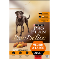 Pro Plan Duo Délice для взрослых собак средних пород Говядина с рисом