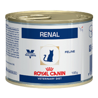 Royal Canin Renal для кошек, при лечении почек, банка с курицей 195 грамм