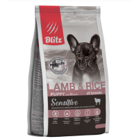 Blitz Sensitive Lamb & Rice PUPPY для щенков, с ягнёнком и рисом, 500 г